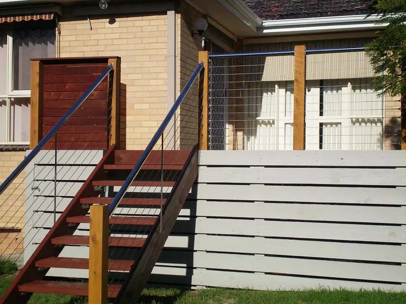 Timber deck stairs and balustrade in Melbourne