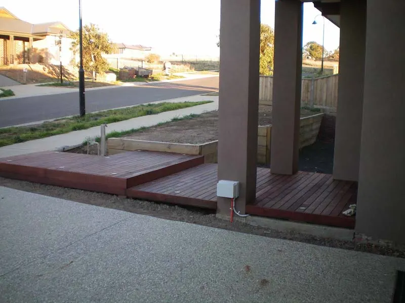 Deck and pergola entry on a Melbourne home