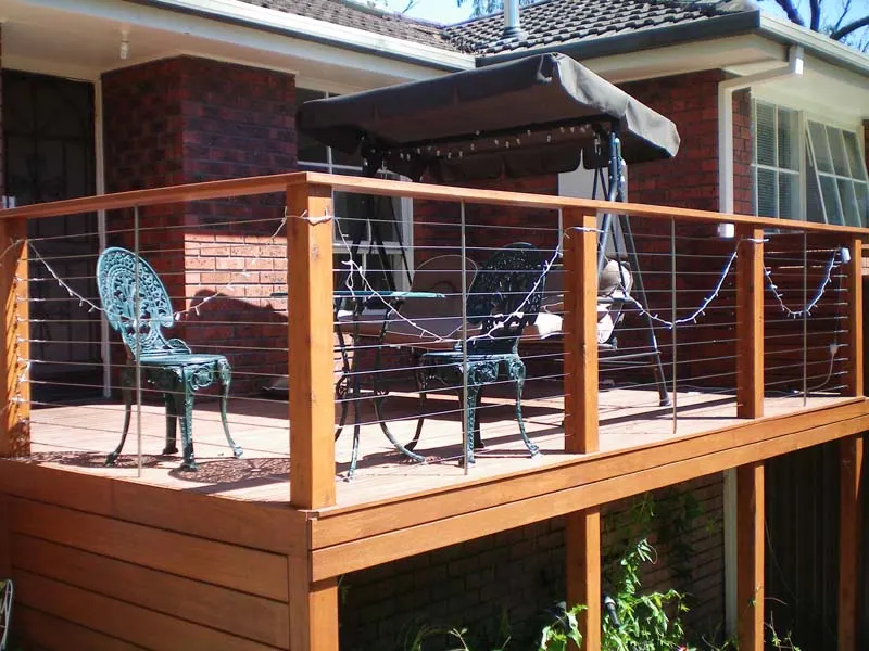 Elevated timber deck in Melbourne's eastern suburbs