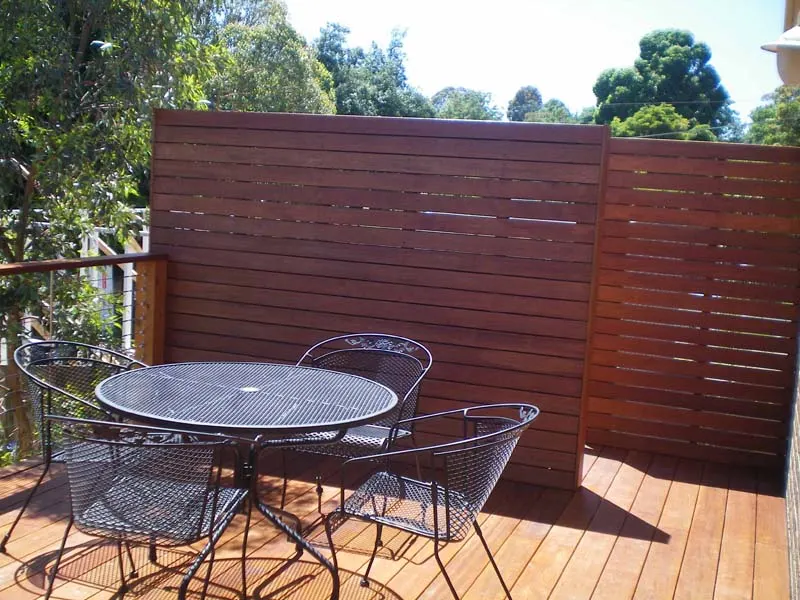 Outdoor screen and seating project 9 by Deck It Out Decks & Pergolas — Melbourne