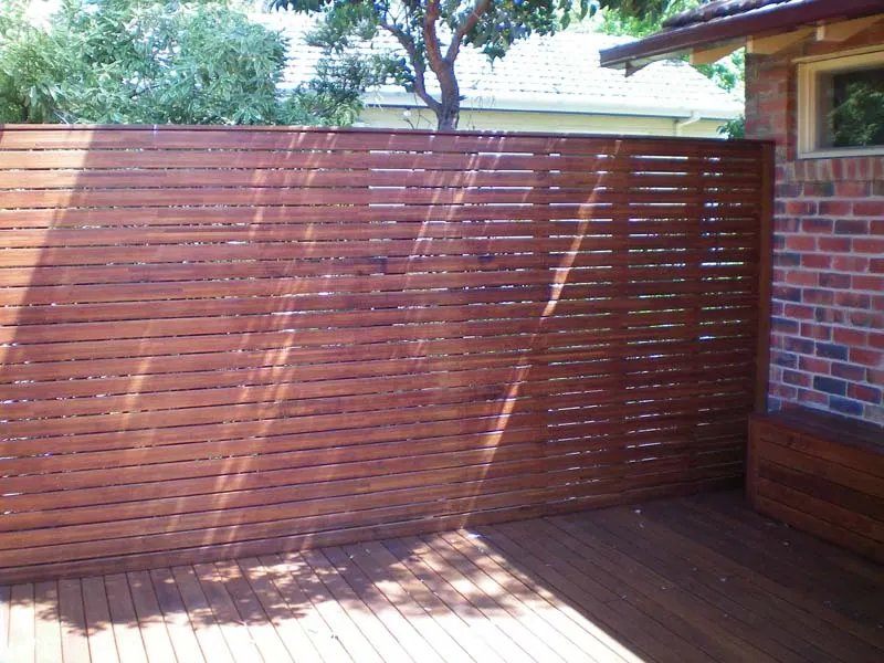 Outdoor screen and seating project 12 by Deck It Out Decks & Pergolas — Melbourne