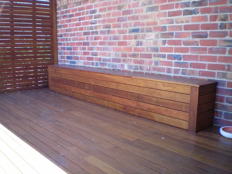 Outdoor screen and seating project 13 by Deck It Out Decks & Pergolas — Melbourne