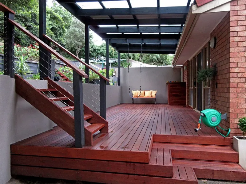 Before and after deck renovation project 5 by Deck It Out Decks & Pergolas — Melbourne