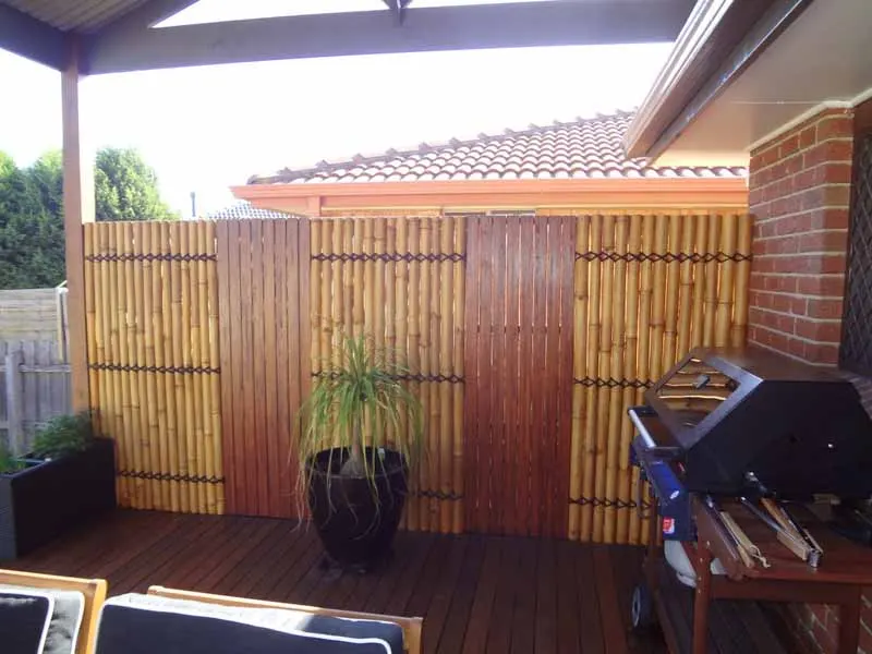 Outdoor screen and seating project 18 by Deck It Out Decks & Pergolas — Melbourne