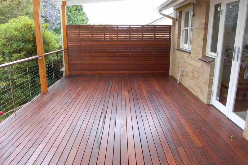 Outdoor screen and seating project 19 by Deck It Out Decks & Pergolas — Melbourne